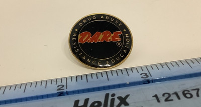 D.A.R.E. Drug Abuse Resistance Education Clutch Back Lapel Hat Pin