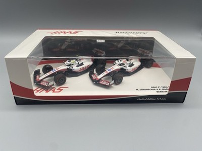 Minichamps F1 1:43 Haas Duo Set Schumacher / Magnussen Bahrain GP 2022 Lim. 111