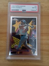 Kirby Puckett 1996 TOPPS Chrome #81 PSA 8 Star Power HOF Baseball Card Low Pop 