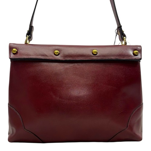 Vintage 70er 80er ETIENNE AIGNER Leder Schultertasche Handtasche Klappe NEU Neu mit Etikett OCHSENBLUT - Bild 8 von 24