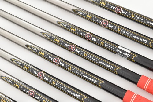 8Pcs TaylorMade r7 XR Iron Set 5-6-7-8-9-PW-AW-SW REAX 50 Stiff RH Golf Clubs - Picture 11 of 16