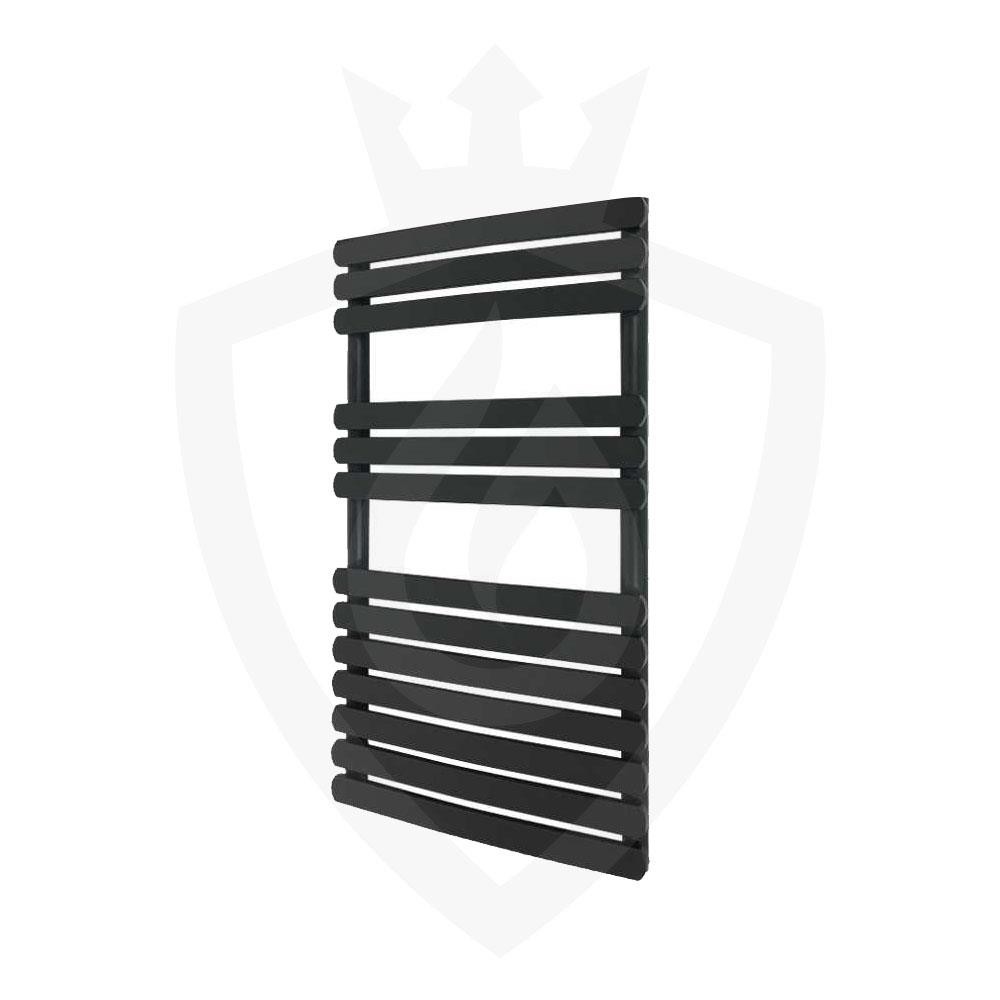 Black Designer Towel Rail Radiator Bathroom Heater Warmer 500mm x 800mm Ceasar