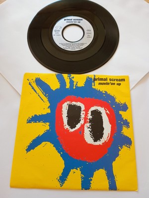 Primal Scream - Movin´ On Up   - DE 1991 -   7'' Single   NM-/NM-