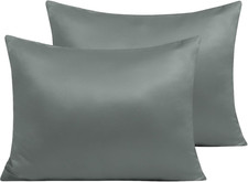 Zippered Satin Pillow Cases for Hair and Skin, Luxury Standard Hidden Zipper Pil