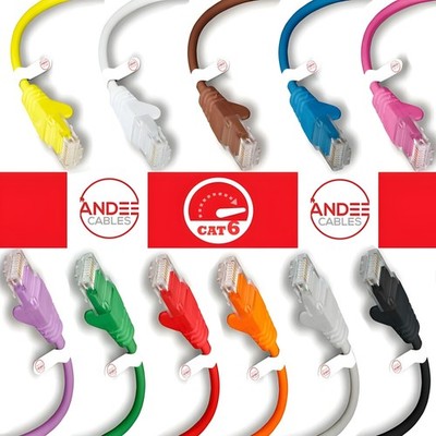 RJ45 Ethernet Kabel schnell Cat6 Netzwerk Gaming UTP LAN Snagless Patchkabel SET