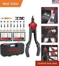 Rivet Nut Tool Kit with a Step Drill Bit, 120 Nutserts, Heavy Duty Rivnut Too...