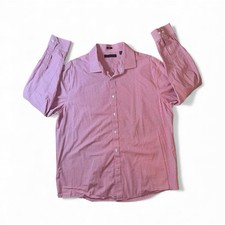    Tommy Hilfiger Men  s Button Down Slim Fit Dress Shirt Sz 16 1/2 X 34/35 L   