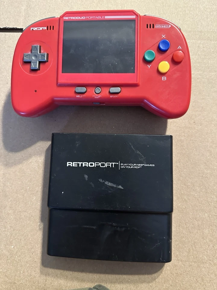 Retro-bit RetroDuo Portable V2.0 Handheld - RED READ DESCRIPTION!! - Image 2 of 4