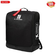 Versatile Padded Compact Stroller Carrier Bag - Ideal for Air Travel, Black