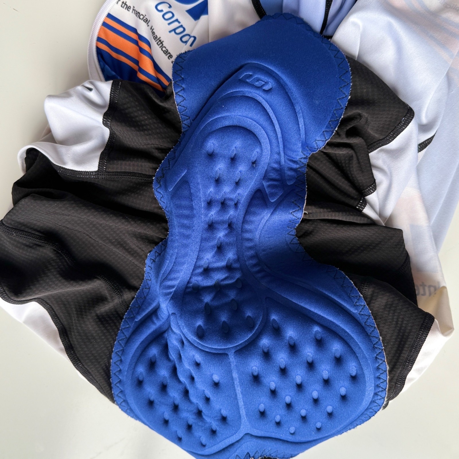 Louis Garneau Cycling Suit White/Blue Performance Fit Style Vintage Mens Size M