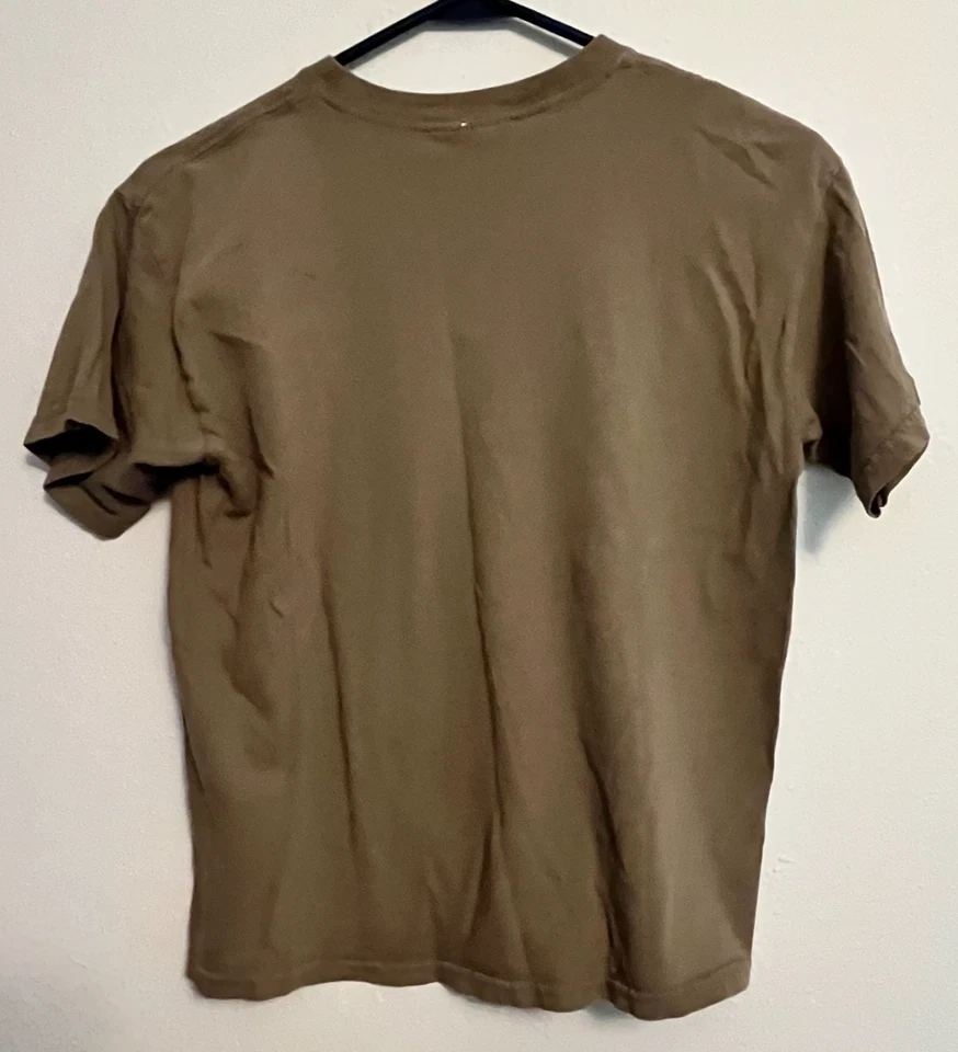 Camiseta Gildan Juvenil Grande 100% Algodón Preencogido Mangas Cortas Marrón Ciervos Caza Foto 3 de 4