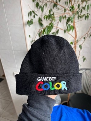 90s Nintendo Game Boy Color Beanie Black Hat Vintage Game Boy Y2K