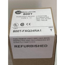 ALLEN BRADLEY 800T-FXQ24RA1 PH PULL 2 POSITION ILL RED 24VAC/DC US Free Tax