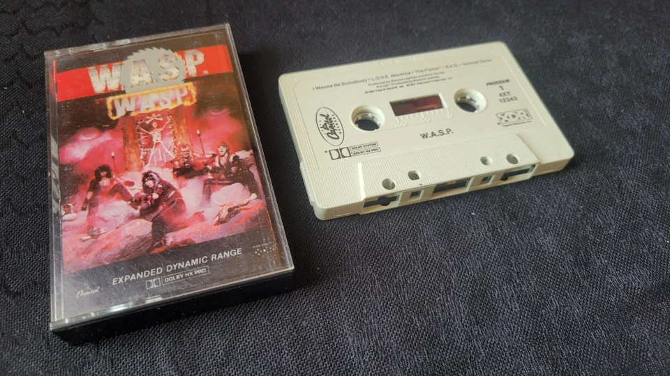 W.A.S.P. Self-Titled Cassette 1984 Original Release, Capitol Records - Image 2 of 3
