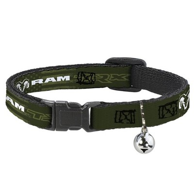 Dodge Cat Collar, Breakaway Collar with Bell, Ram TRX Text and Logo  (US IMPORT)
