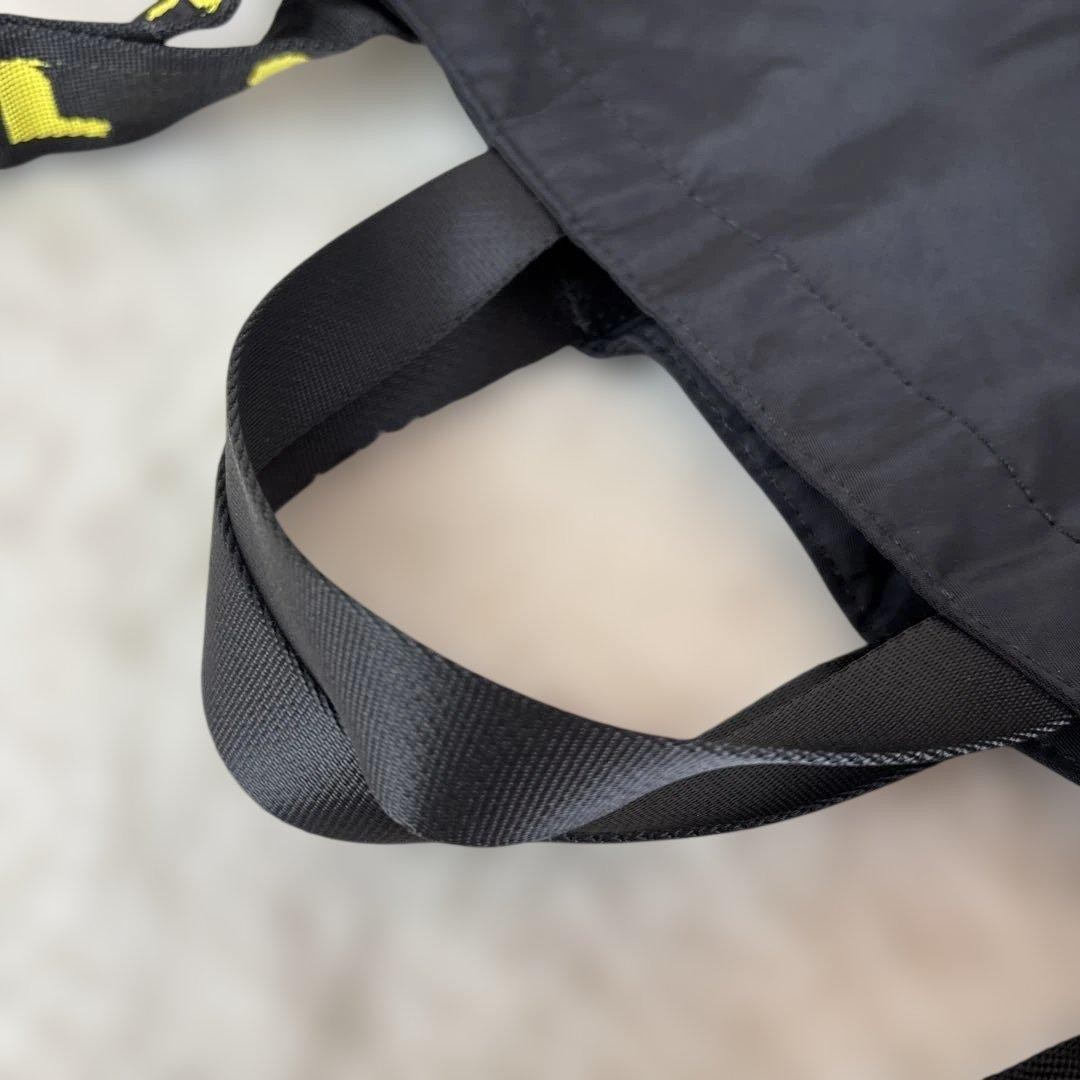 Diesel Big Tote Bag Logo Line 2 Way Nylon Black Womens Auth From Japan RIN thumbnail 15