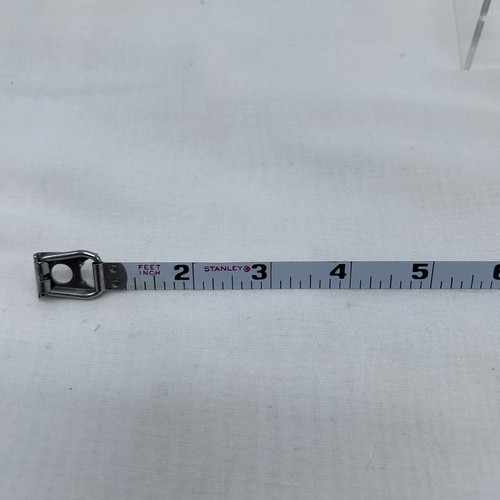 Vintage Stanley Black Measuring Tape 100 foot 34-500 Works Great Made in USA - Picture 4 of 5