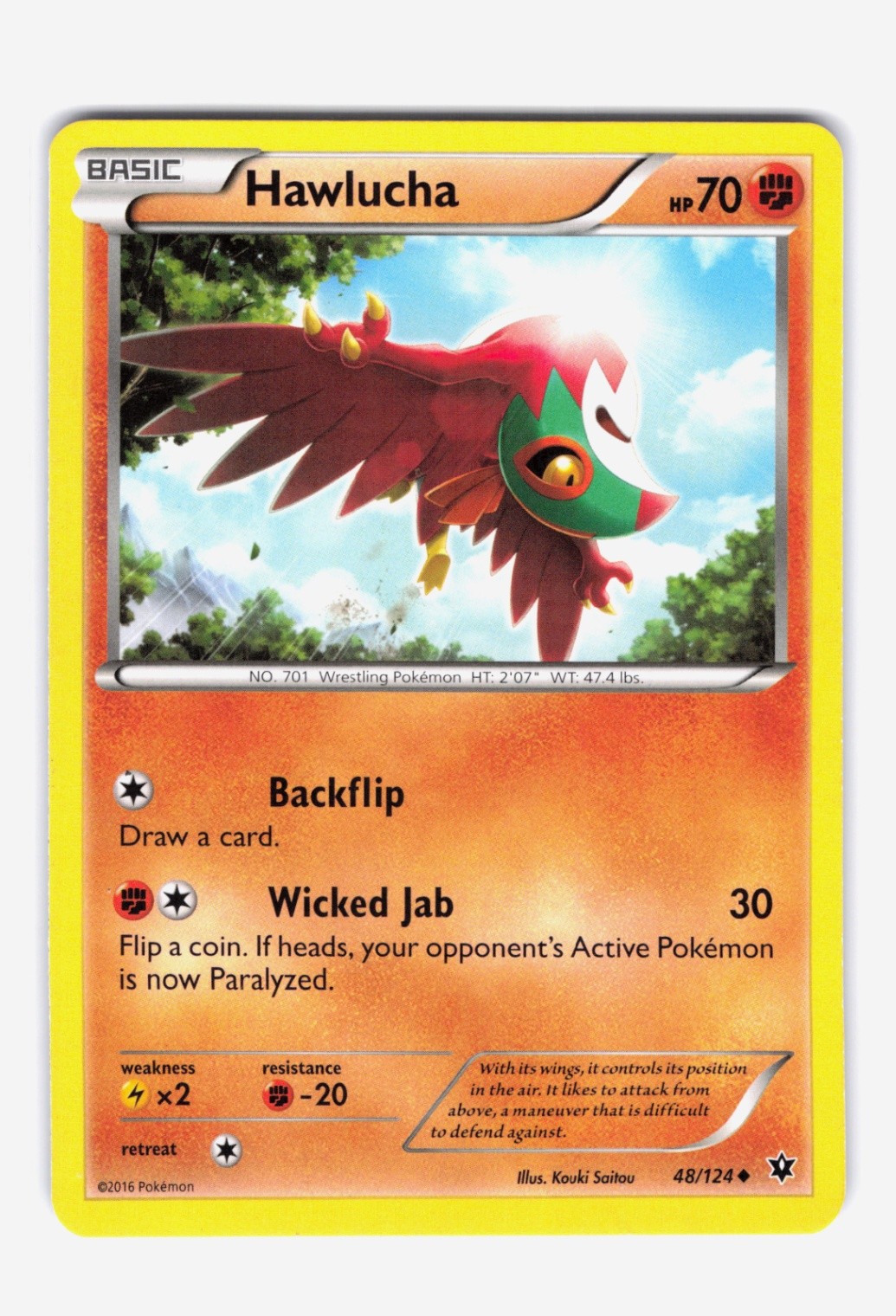 Hawlucha (Uncommon) XY - Fates Collide 48/124 NM