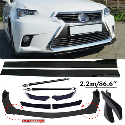 For LEXUS CT200H 14-19 Front Bumper Lip Spoiler Splitter Car Body Rear