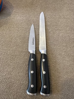 Set Of 2 Cuisinart Kitchen Knife Knives Steak Utility (TD)