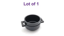 Lego Mini Figure Utensil 3x3x1 3/4 Cauldron Pot with Handles Black Lot of 1