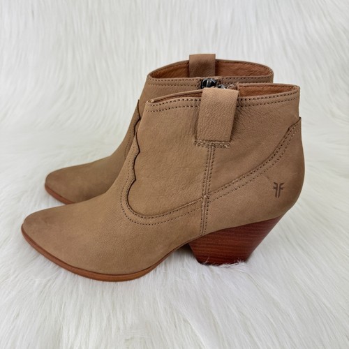 Scarpe stivaletti western FRYE Rory in vera pelle misura 7M cenere - Foto 3 di 12