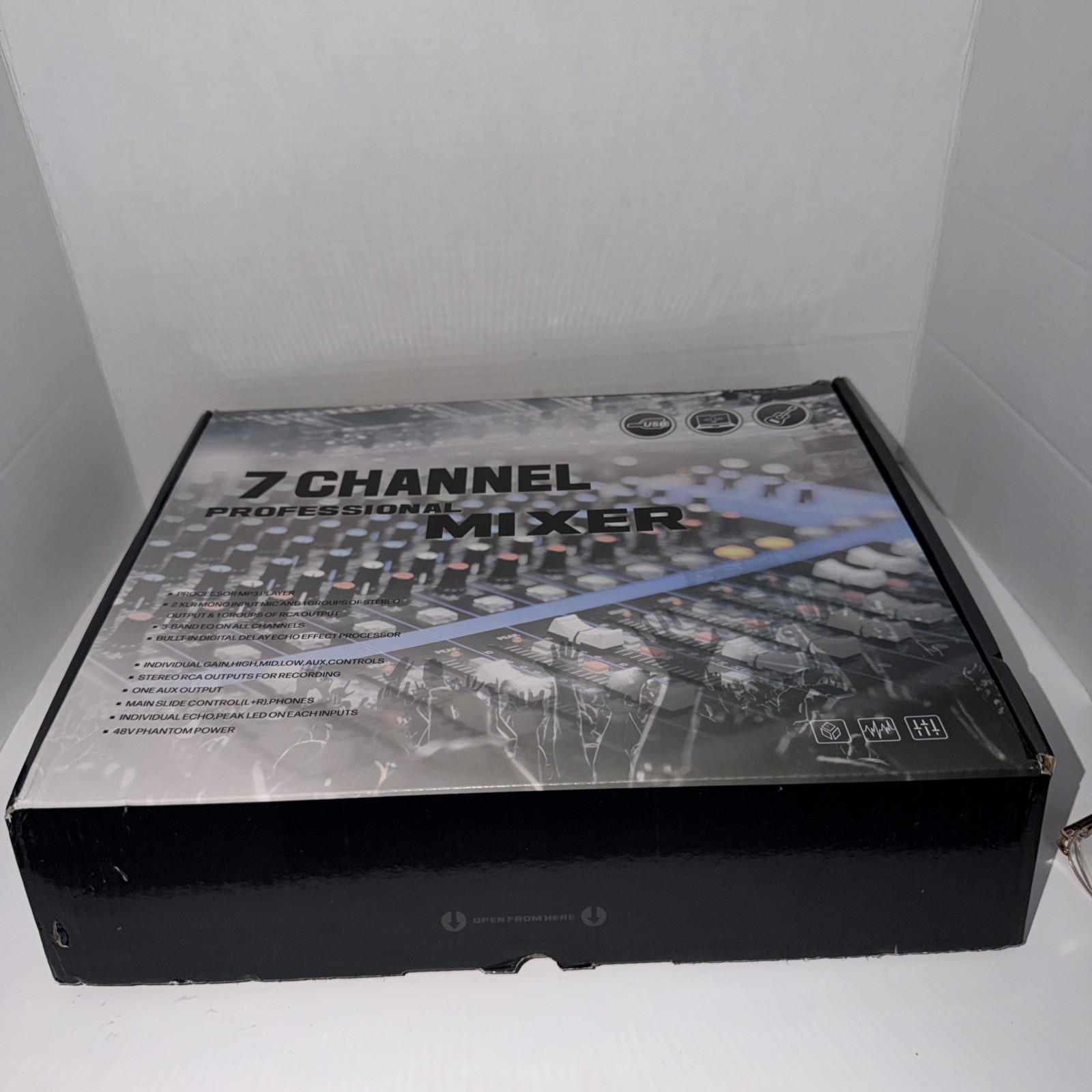 7 Channel Professional Mixer MP3 Player