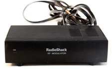 RadioShack RF Modulator 15-1244 Audio Video Converter AV-Coax TV Adapter Tested