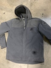SNAP ON TOOLS HEAVY WEIGHT SOFTSHELL HOODED JACKET IRON GATE GRAY