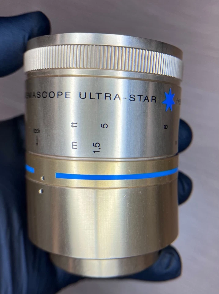 isco-óptico alemania cinemascopio ultra-estrella f=55mm-2.17in. Foto 2 de 4
