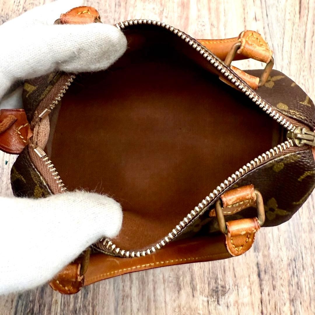 Louis Vuitton Mini Speedy Handbag M41534 Monogram Canvas Brown