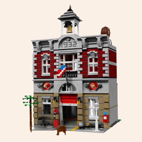 NEW Fire Brigade Station Building Blocks Set 2231 pcs Generic Modular City MOC