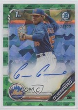 2019 Bowman Chrome HTA Green Atomic Refractor 21/99 Gregory Guerrero Auto 0c6