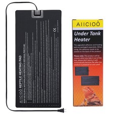 Aiicioo Reptile Heating Pad - Hermit Crab Heater Heat Mat for 8" X 18" 24W 