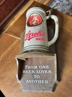Vtg 70's Stroh's Beer Stein Lighted Sign Wall Mount From One Beer Lover To Anoth