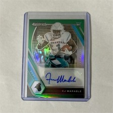 Panini 2021 Prizm Draft Picks CJ Marable Rookie Auto Insert Coastal #DPA-CJM