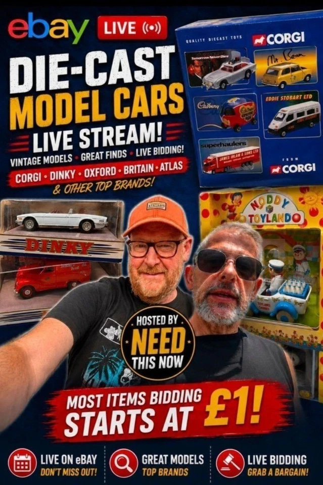 Die-Cast Vintage Model Car Finds Corgi Oxford Thursday Evening Live Auction