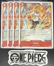 4x One Piece ST21-003 C Sanji - English - Regular - Play Set - LD01 - NM/M