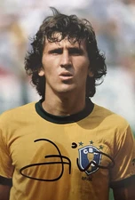 ZICO HAND SIGNED 6X4 BRAZIL PHOTO + PROOF 7