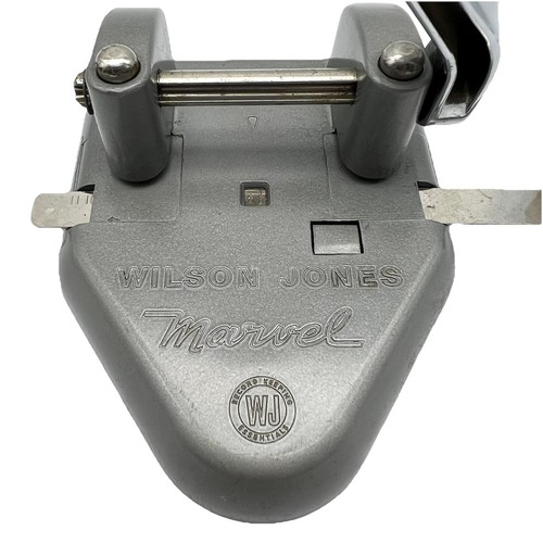 Wilson Jones Marvel 2 Hole Paper Punch Model 331 Heavy Duty Hole Puncher VTG USA - Picture 4 of 16