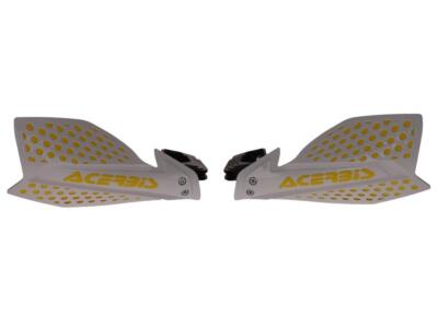 Acerbis X-Ultimate Handschützer Handprotektoren weiß/gelb