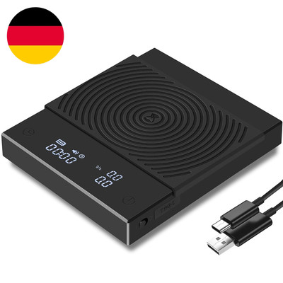 Black Mirror Basic 2, Pour-Over Drip Coffee Scale Mit Automatischem Timer Und Du