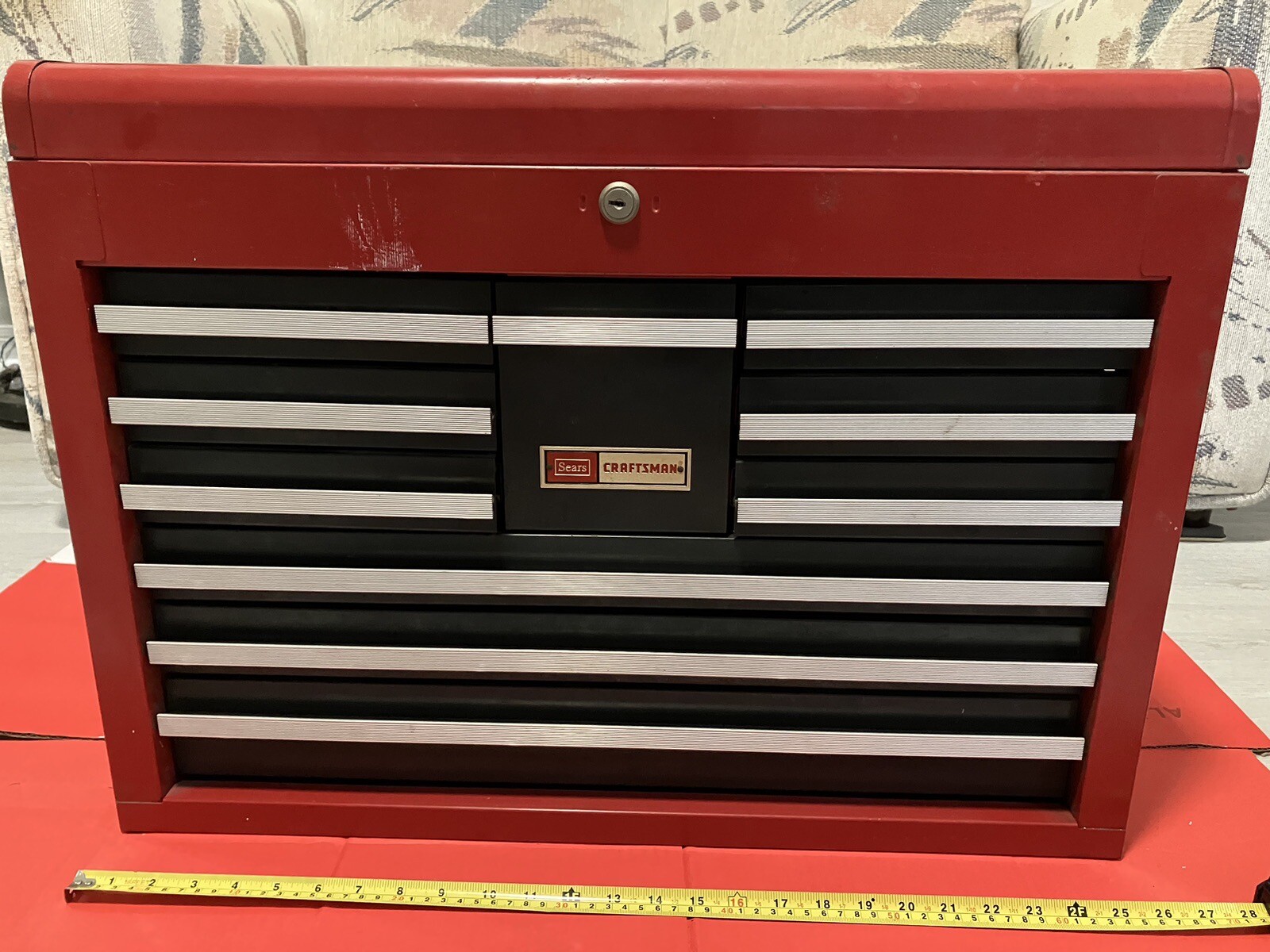 Vintage 1979 Craftsman 10 Drawer Top Tool Box! Nice Solid Condition eBay