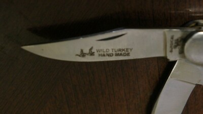 WILD TURKEY HAND MADE 3 BLADE POCKET KNIFE 3