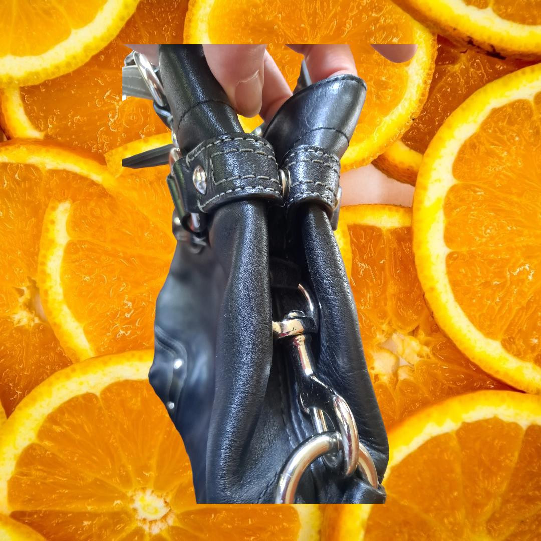 Coach Black Leather Expandable Shoulder Bag Gem