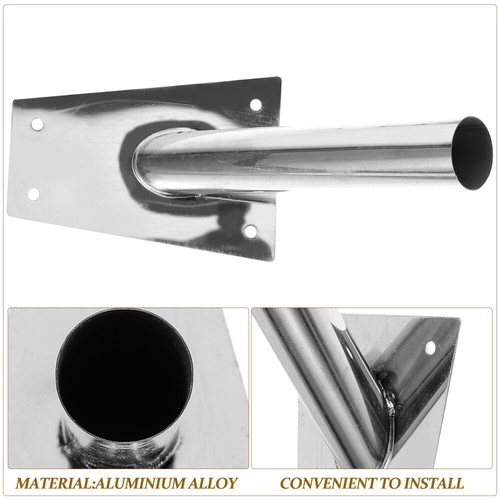 Flag Pole Fixing Bracket Reinforced Holder Metal Mounting Brackets - Picture 5 of 12