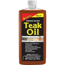 Star Brite Premium Golden Teak Oil - 16oz for Outdoor Wood Furniture