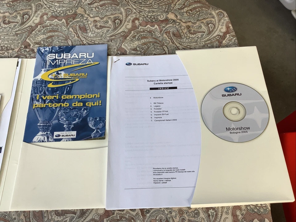 SUBARU IMPREZA MOTOR SHOW 2005 Cartella Stampa - Immagine 2 di 2