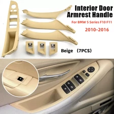 Beige Interior Door Pull Handle Panel Trim Parts For BMW 5 Series F10 F11 535i