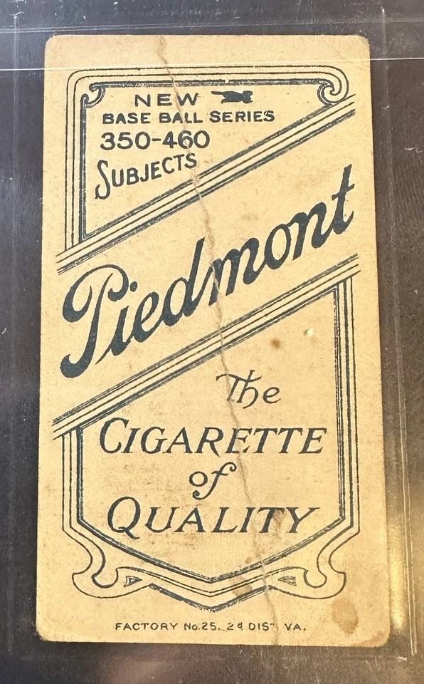 1909 T206 Piedmont 460: John McGRAW - Guante a la cadera - New York Giants Foto 2 de 2